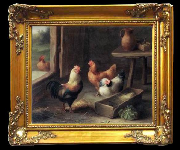 framed  unknow artist poultry  161, Ta092